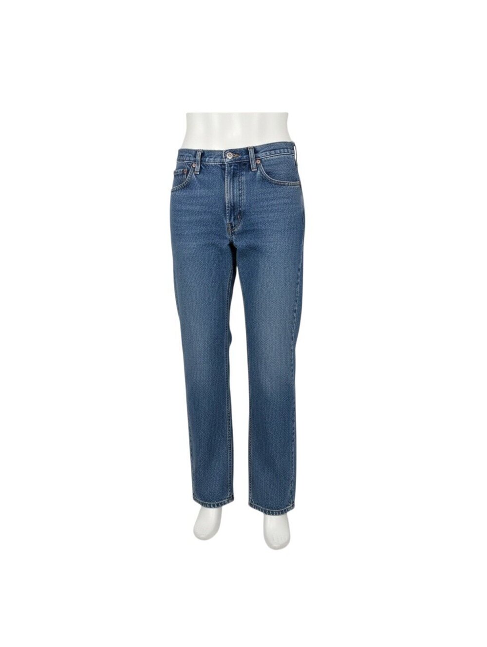 Wrangler Regular Fit Straight Leg Jeans 32x30 Medium Wash Denim 100% Cotton